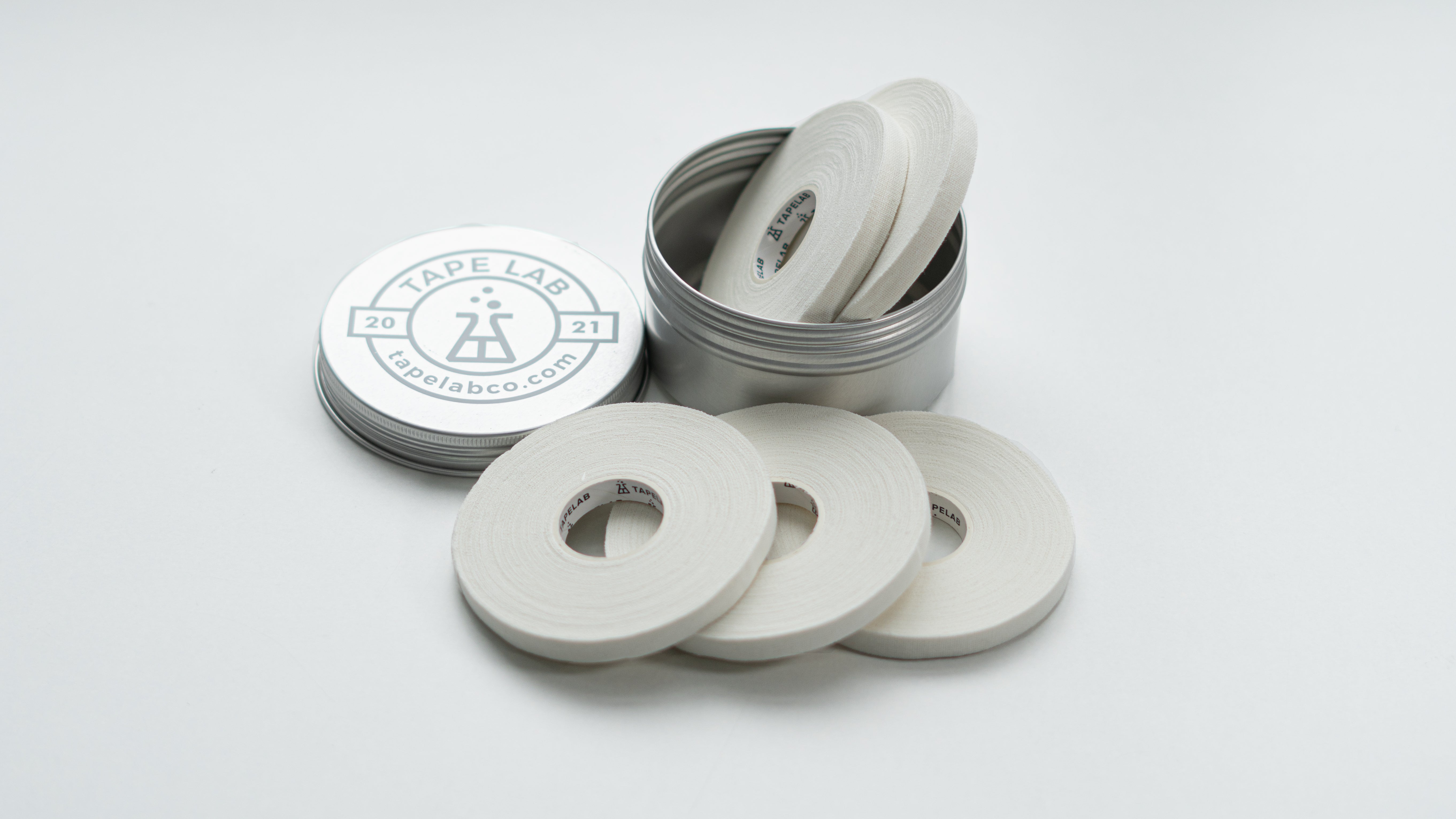 TAPE LAB Finger Tape ( 5x Albe + Cutie Depozitare Argintie )