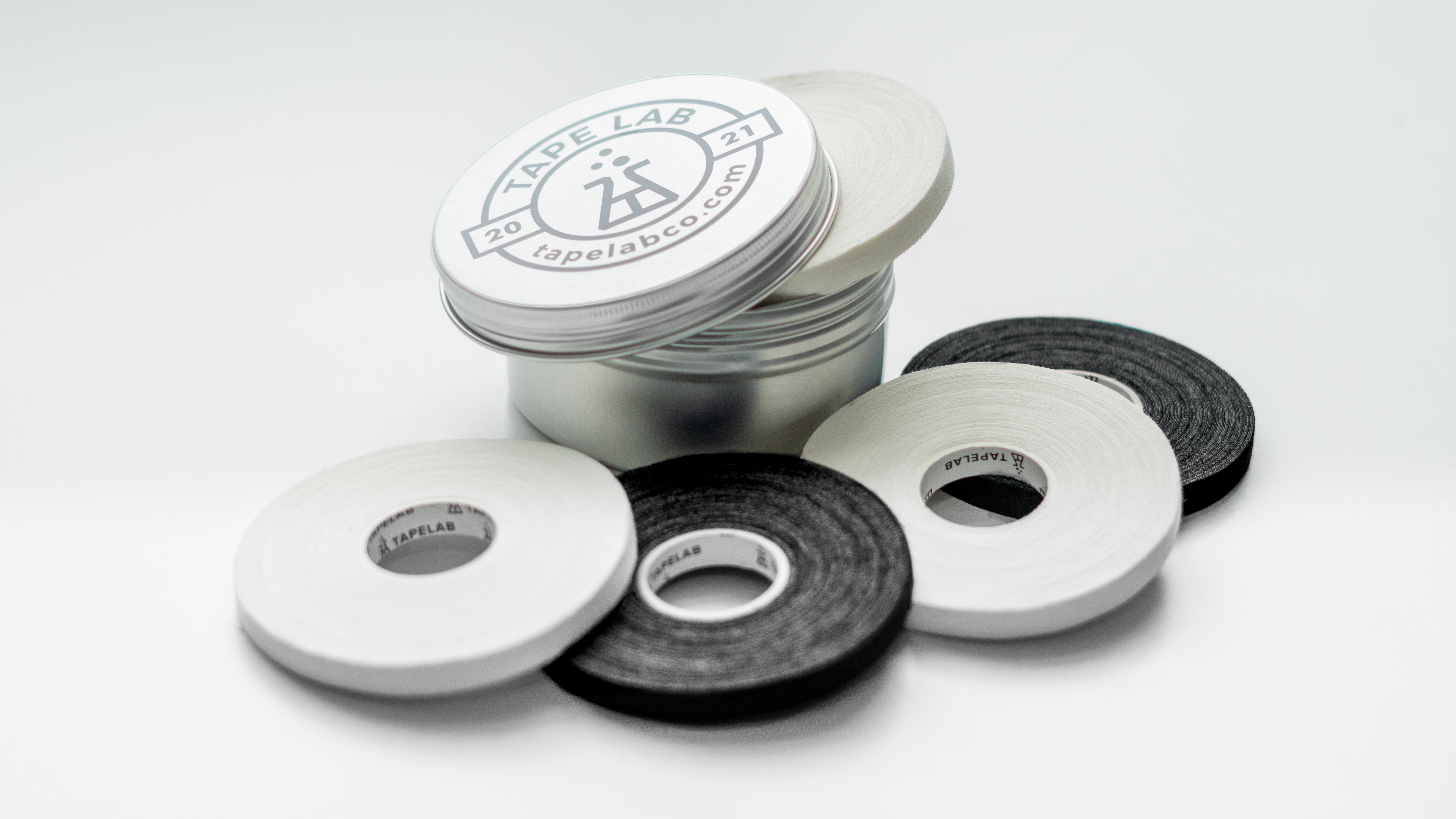 TAPE LAB Finger Tape Yin-Yang 2.0 ( 3x Albe + 2x Negre + Cutie Depozitare Argintie )
