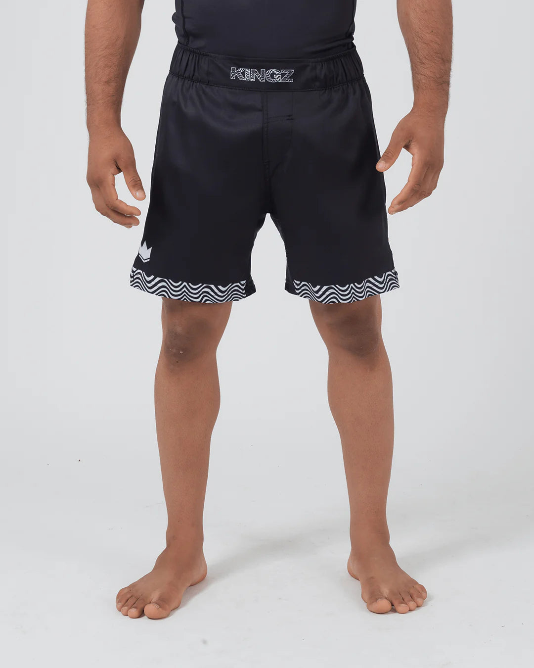 Short BJJ / MMA KINGZ Flow Performance Series - Negru - Barbati