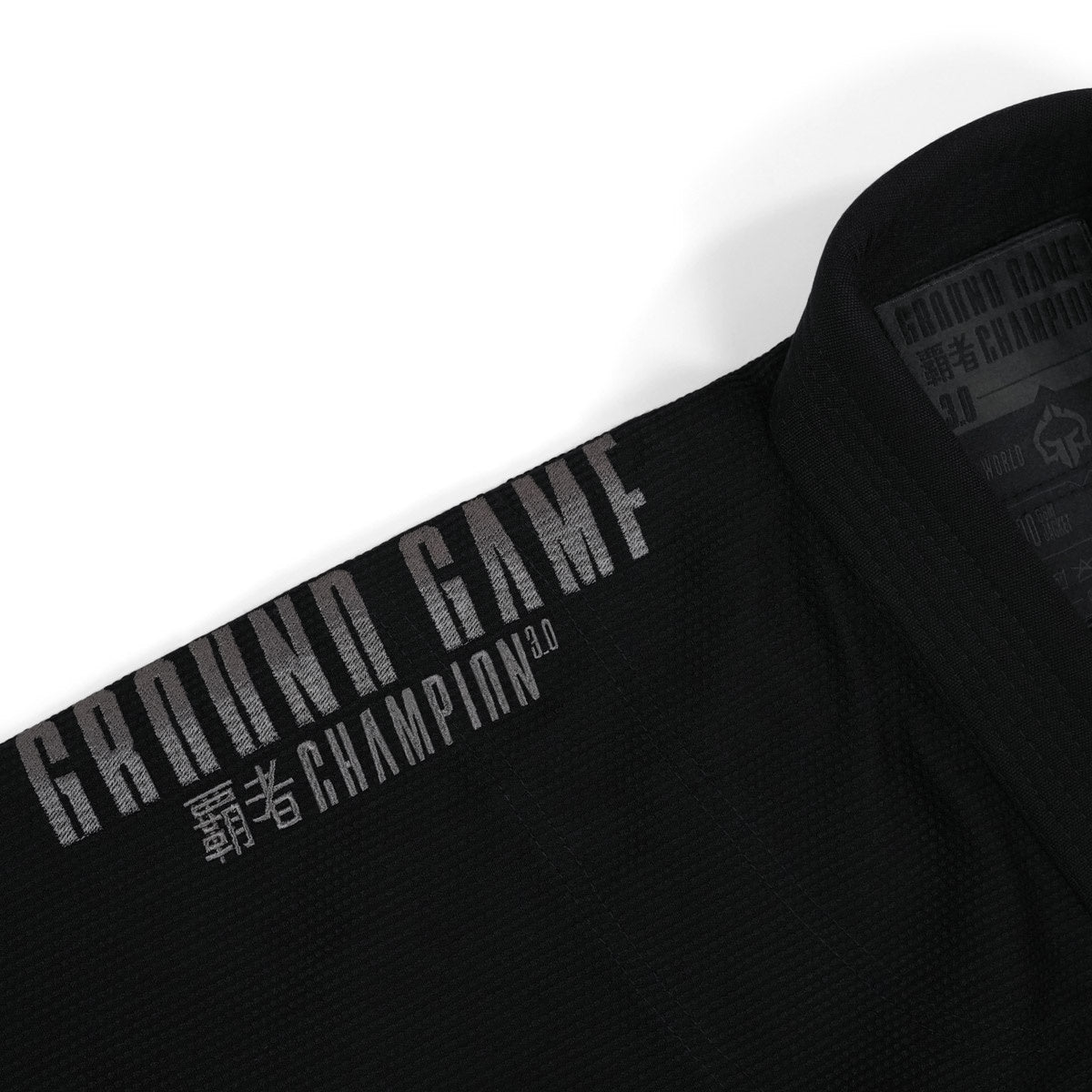 Kimono Brazilian Jiu Jitsu GROUND GAME Champion 3.0 Shadow - Negru