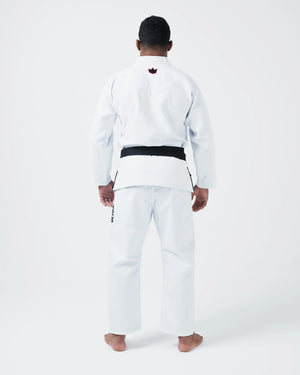 Kimono Brazilian Jiu Jitsu KINGZ Ultralight 2.0 poza facuta pe un model din spate