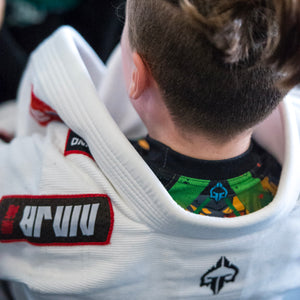 Kimono Copii Brazilian Jiu Jitsu GROUND GAME Ninja - Alb