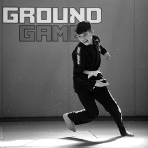 Kimono Copii Brazilian Jiu Jitsu GROUND GAME Ninja - Negru