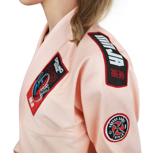 Kimono Copii Brazilian Jiu Jitsu GROUND GAME Ninja - Peach