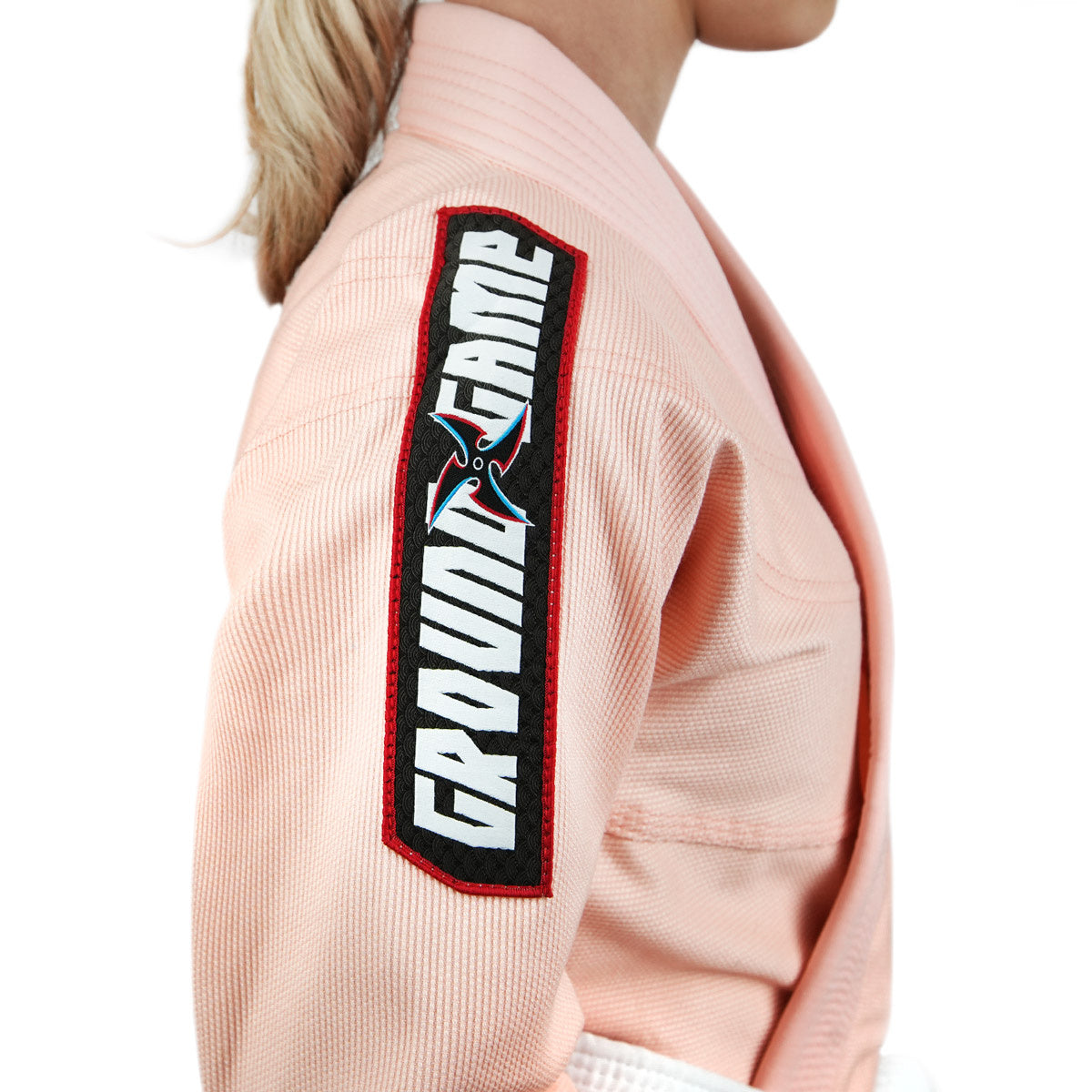 Kimono Copii Brazilian Jiu Jitsu GROUND GAME Ninja - Peach