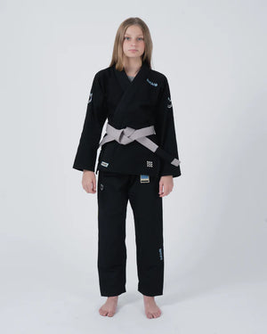 Kimono Copii Brazilian Jiu Jitsu – Kingz Nano 3.0 Gi – Negru (Varianta 2024)