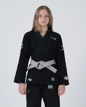 Kimono Copii Brazilian Jiu Jitsu – Kingz Nano 3.0 Gi – Negru (Varianta 2024)