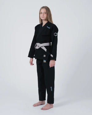 Kimono Copii Brazilian Jiu Jitsu – Kingz Nano 3.0 Gi – Negru (Varianta 2024)
