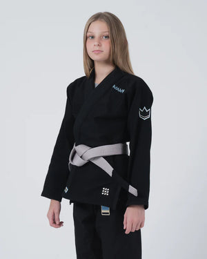 Kimono Copii Brazilian Jiu Jitsu – Kingz Nano 3.0 Gi – Negru (Varianta 2024)
