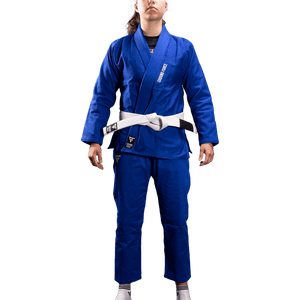 Kimono Femei Brazilian Jiu Jitsu GROUND FORCE Basic Gi V2 - Albastru