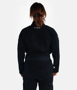 Kimono Femei Brazilian Jiu Jitsu PROGRESS The Academy - Negru