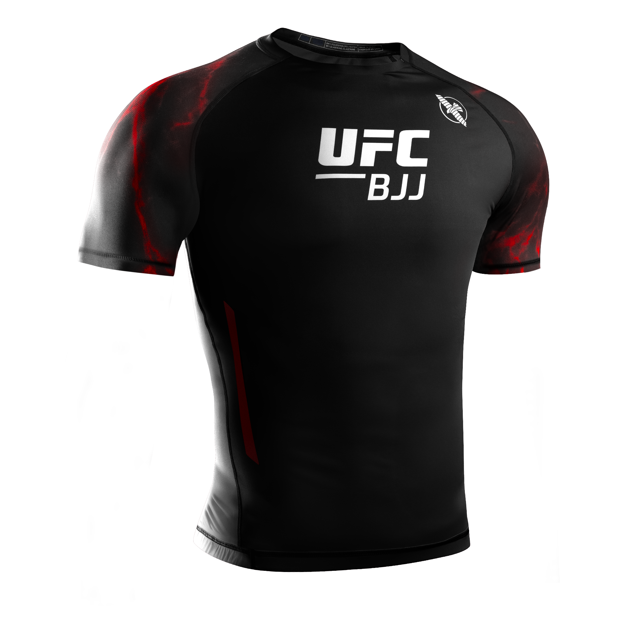 Rashguad Maneca Scurta HAYABUSA X UFC - Negru / Rosu