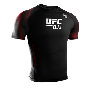Rashguad Maneca Scurta HAYABUSA X UFC - Negru / Rosu