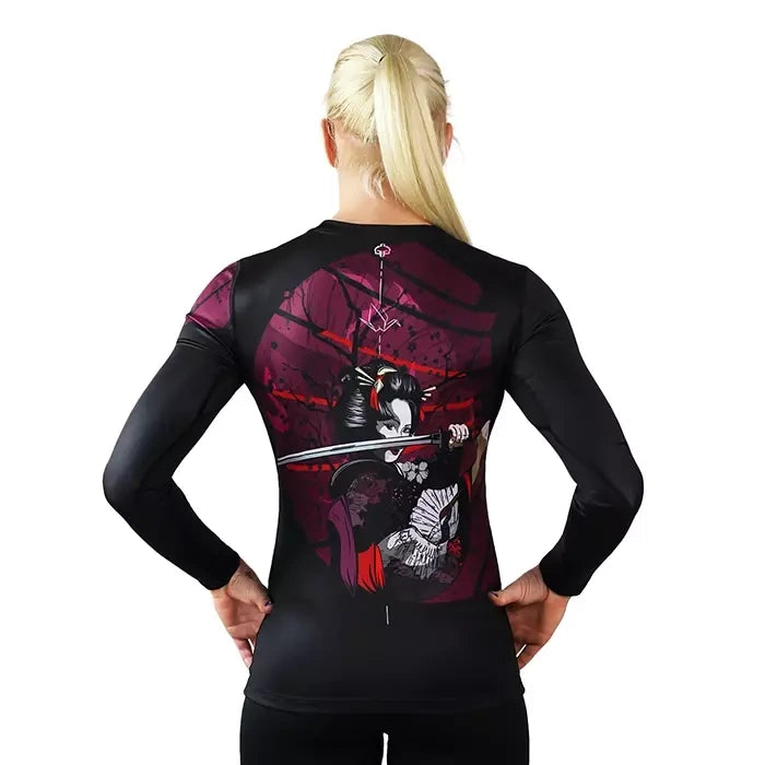 Rashguard Maneca Lunga GROUND GAME Tsuru Warrior - Femei