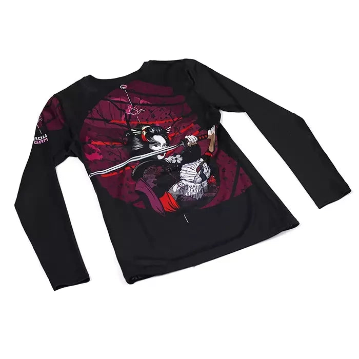 Rashguard Maneca Lunga GROUND GAME Tsuru Warrior - Femei