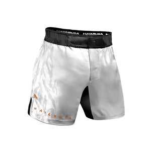 Short BJJ / MMA HAYABUSA Apex Mid-Thigh - Alb