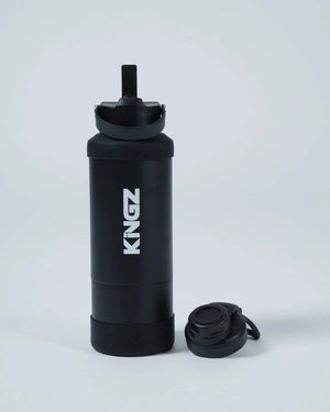 Sticla Apa Metal KINGZ Classic - Neagra