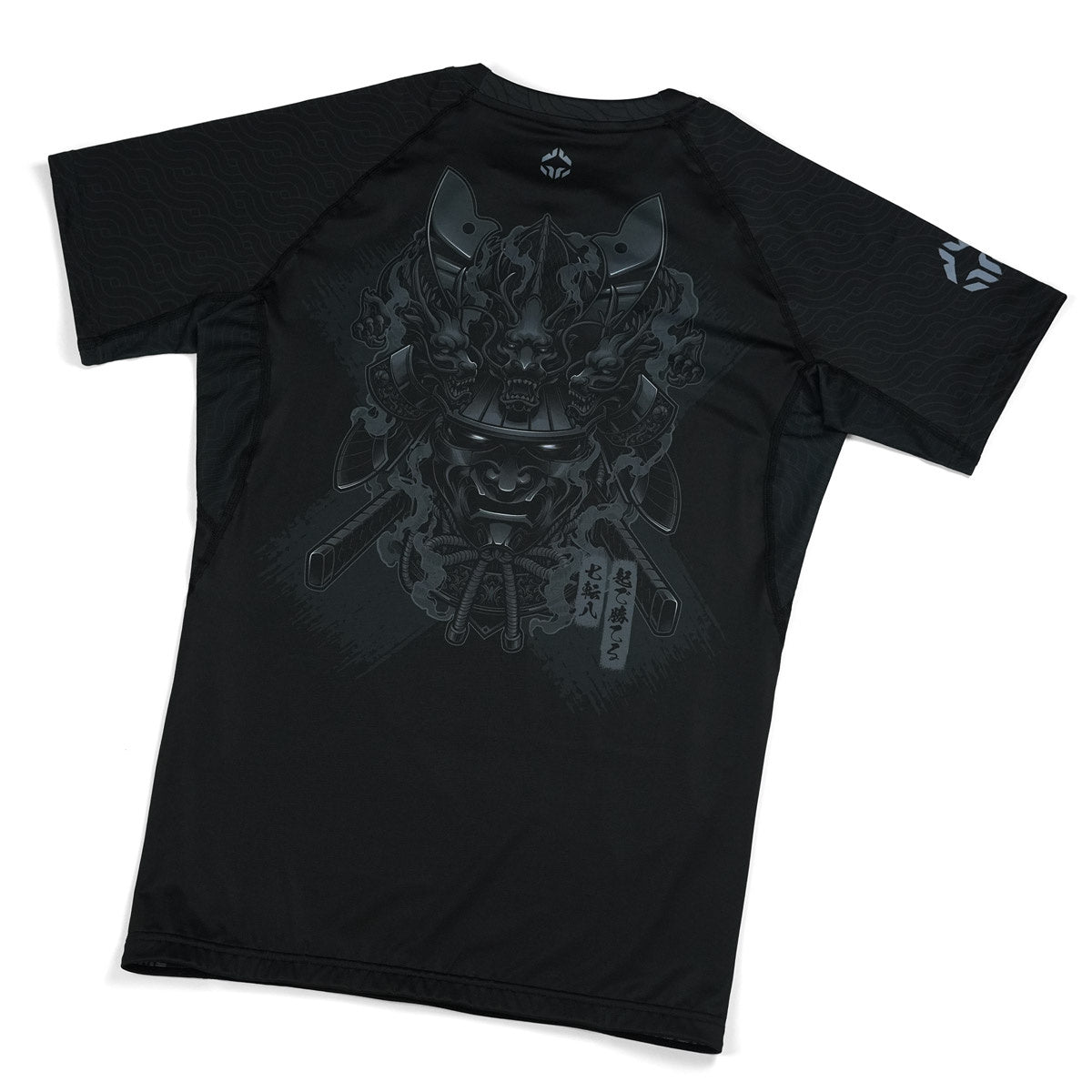 Rashguard Maneca Scurta GROUND GAME Samurai Shadow - Negru