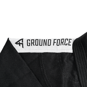 Ground Force BJJ Gi Ground Force Basic Kids Gi Black(Centura Alba Inclusa)