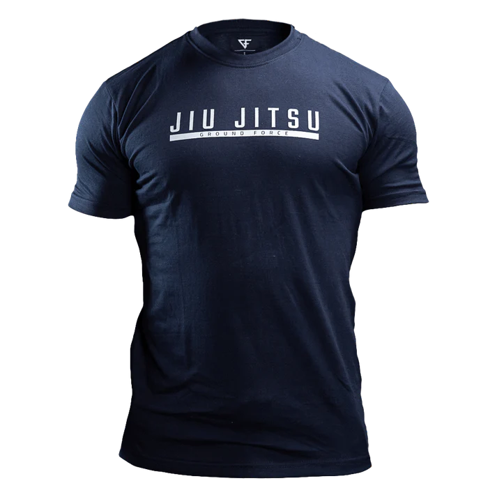 Tricou GROUND FORCE Jiu Jitsu V2 - Albastru Inchis