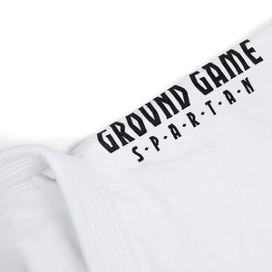 Ground Game BJJ GI Kimono Copii Brazilian Jiu Jitsu GROUND GAME Spartan - Alb