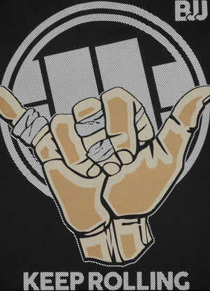 Pit Bull West Coast ADCC T-Shirt PITBULL T-Shirt KEEP ROLLING Black