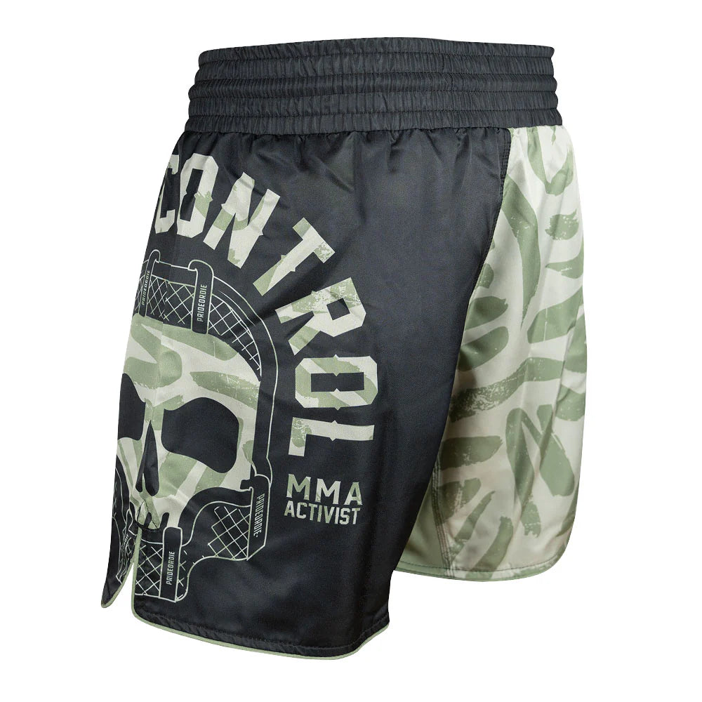 PRIDE OR DIE PRIDE OR DIE Fight Shorts "CAGE CONTROL" - Black