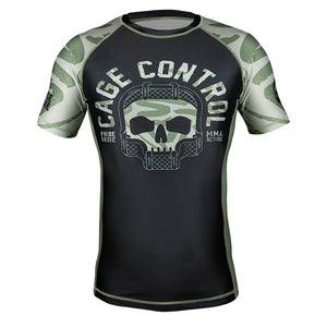 PRIDE OR DIE PRIDE OR DIE Rashguard "CAGE CONTROL" - Black