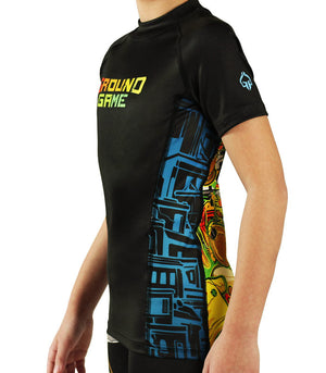 Ground Game Rashguard Brasil Kids short sleeve