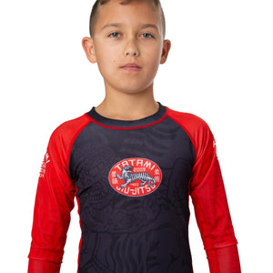 Tatami Fightwear Rash Guard TATAMI Kids Takedown Tiger Eco Tech Recycled Rash Guard