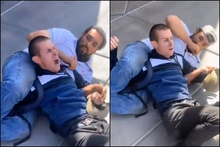 Cu ajutorul unei tehnici de BJJ a reusit sa tina un hot pe loc pana la venirea politiei! (VIDEO)