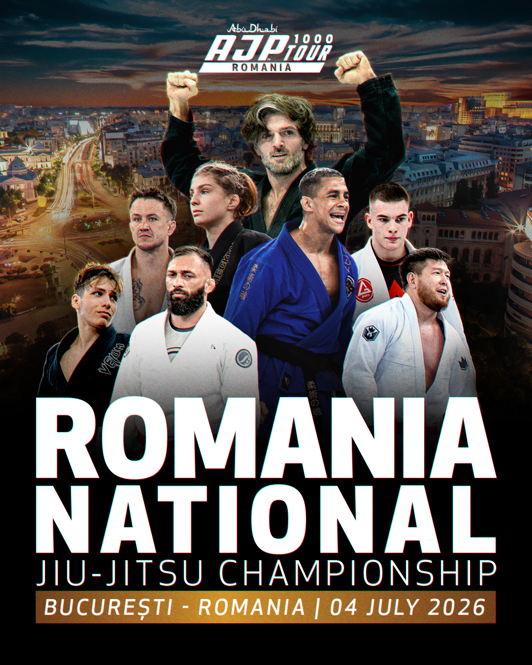 România intră din nou în circuitul mondial al elitei Jiu-Jitsu-ului: AJP Tour Romania National Championship 2026