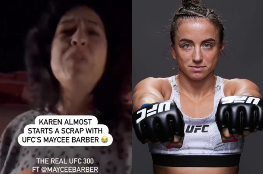 O femeie care a baut a inceput sa ameninte o luptatoare din UFC pe strada! (VIDEO)
