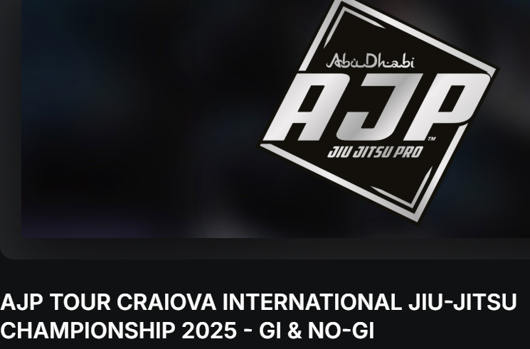 START inscrierilor la AJP Tour Craiova International Jiu-Jitsu Championship 2025 - Gi & No-Gi!