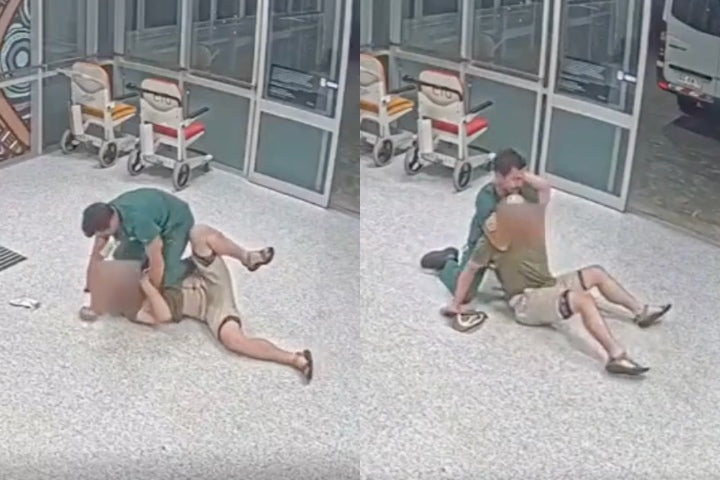 (VIDEO) Asistent medical foloseste BJJ pentru a imobiliza un pacient agresiv
