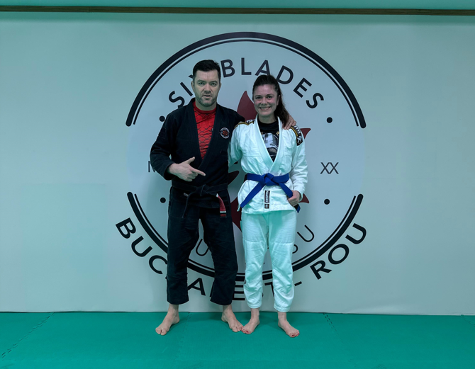 Luna Femeii pe BJJmall.ro continua cu Gabriela Stefanescu de la Six Blades Jiu-Jitsu - Team Stoica Militari!