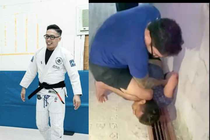 O centura neagra in BJJ a reusit sa imobilizeze un hot care i-a intrat in casa! (VIDEO)