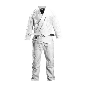 Kimono Brazilian Jiu Jitsu GROUND FORCE Basic Gi V2 - Alb