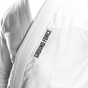 Kimono Brazilian Jiu Jitsu GROUND FORCE Basic Gi V2 - Alb
