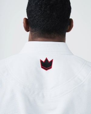 Kimono Brazilian Jiu Jitsu KINGZ Ultralight 2.0 poza facuta la detaliile din spatele bluzei de kimono