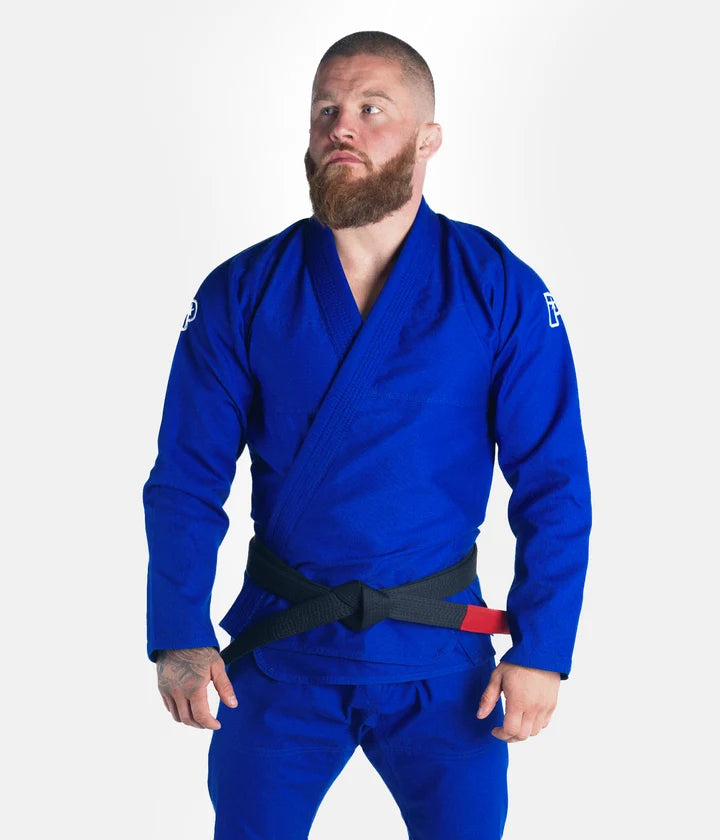 Kimono Brazilian Jiu Jitsu PROGRESS The Academy - Albastru ( Centura Alba Inclusa )