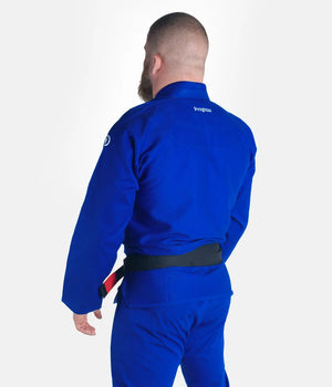 Kimono Brazilian Jiu Jitsu PROGRESS The Academy - Albastru ( Centura Alba Inclusa )