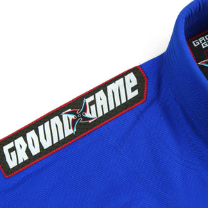 Kimono Copii Brazilian Jiu Jitsu GROUND GAME Ninja - Albastru