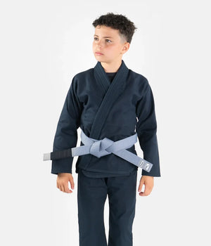 Kimono Copii Brazilian Jiu Jitsu PROGRESS The Academy - Petroleum ( Centura Alba Inclusa )