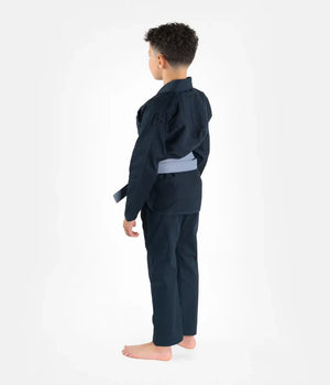 Kimono Copii Brazilian Jiu Jitsu PROGRESS The Academy - Petroleum ( Centura Alba Inclusa )