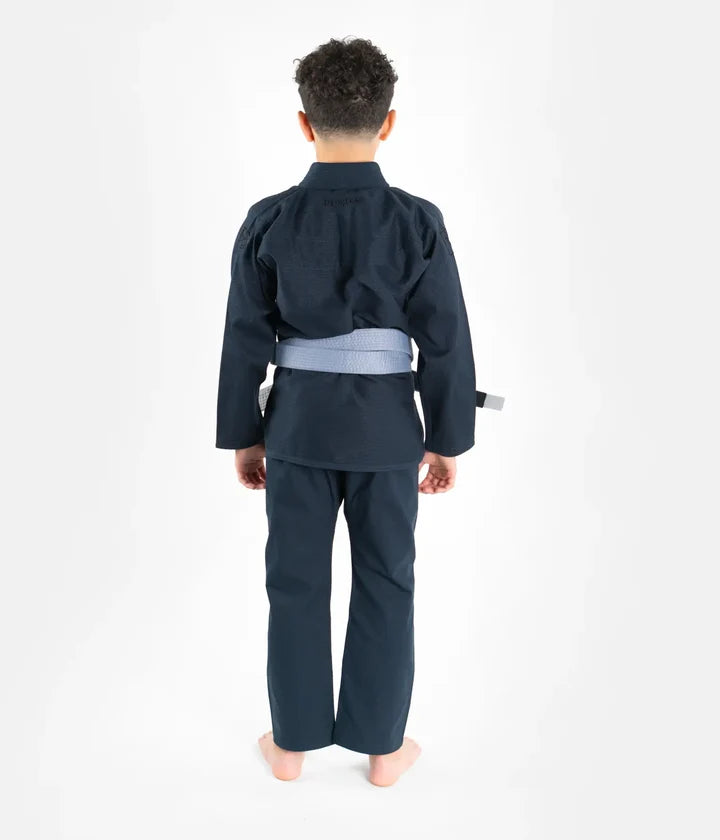 Kimono Copii Brazilian Jiu Jitsu PROGRESS The Academy - Petroleum ( Centura Alba Inclusa )