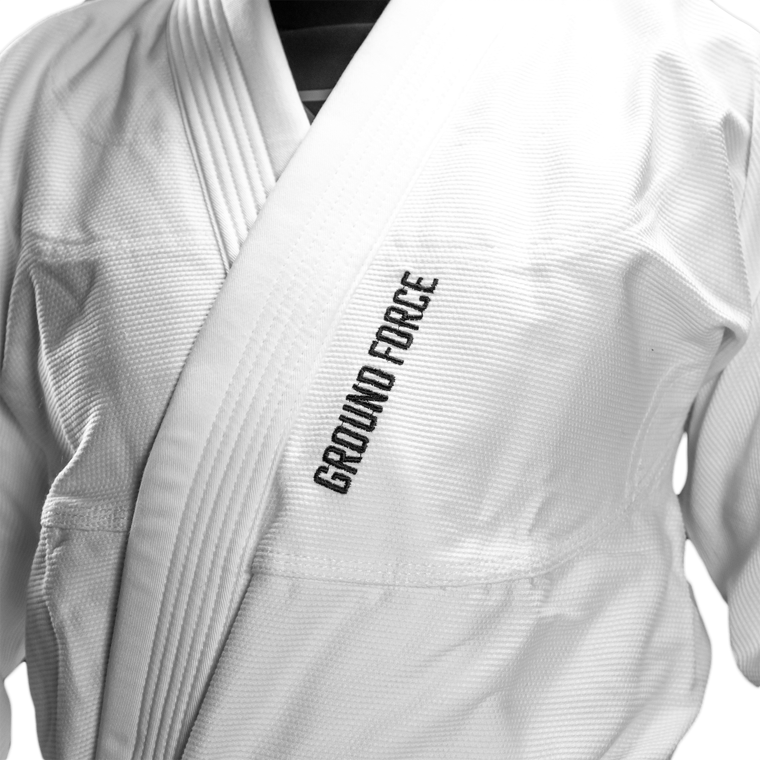 Kimono Femei Brazilian Jiu Jitsu GROUND FORCE Basic Gi V2 - Alb
