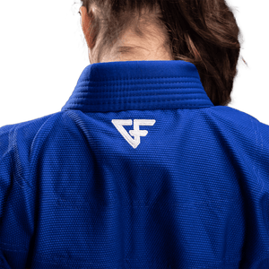 Kimono Femei Brazilian Jiu Jitsu GROUND FORCE Basic Gi V2 - Albastru 
