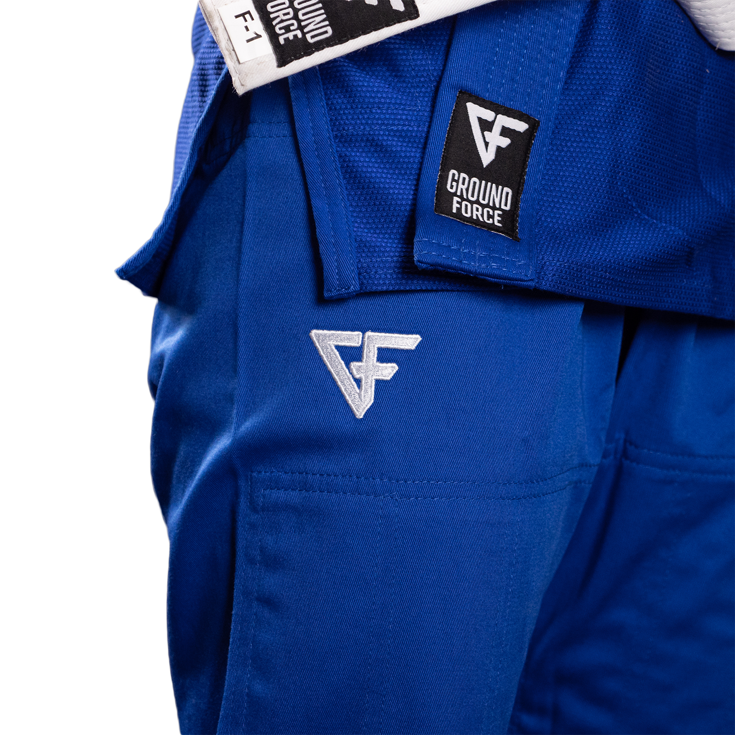 Kimono Femei Brazilian Jiu Jitsu GROUND FORCE Basic Gi V2 - Albastru 