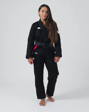 Kimono Femei Brazilian Jiu Jitsu KINGZ Kore V2 - Negru